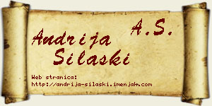 Andrija Silaški vizit kartica